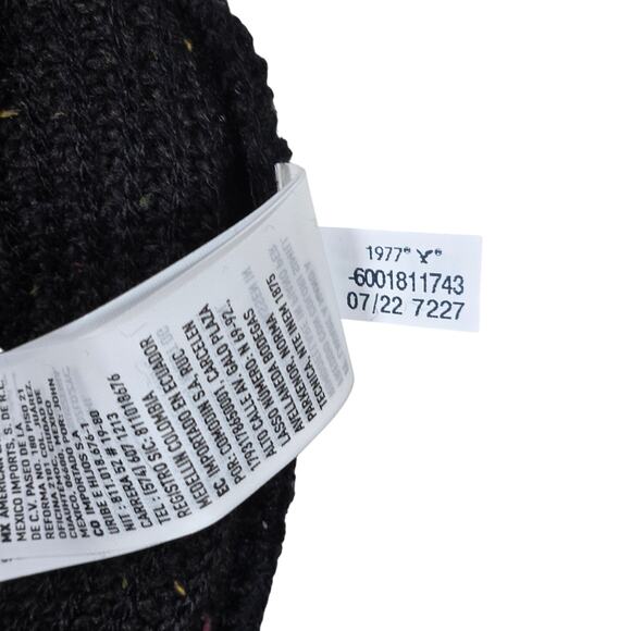 American Eagle Knit Black Beanie With Colorful Specks One Size NWT - Picture 7 of 7